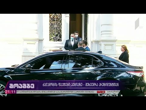 ძალადობის ფაქტები აქციაზე - შეხვედრა პრეზიდენტთან